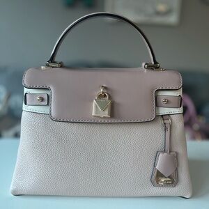 Michael Kors Blush and Cream Satchel